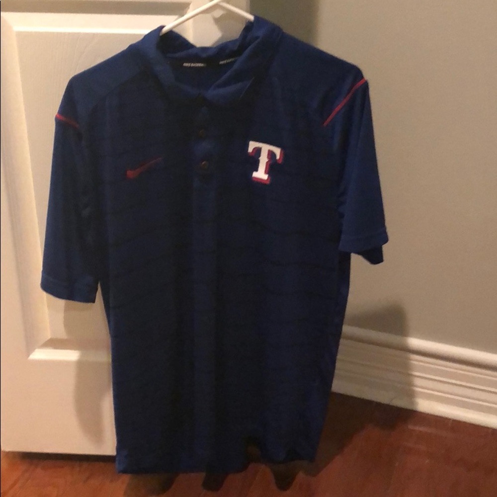 Texas Rangers Golf Polo Nike Dri Fit